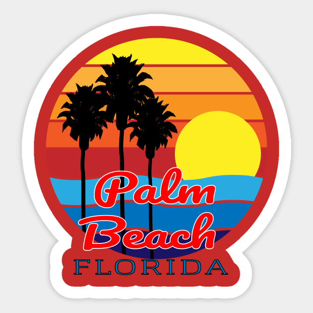 Palm Beach Florida Sticker by Journees